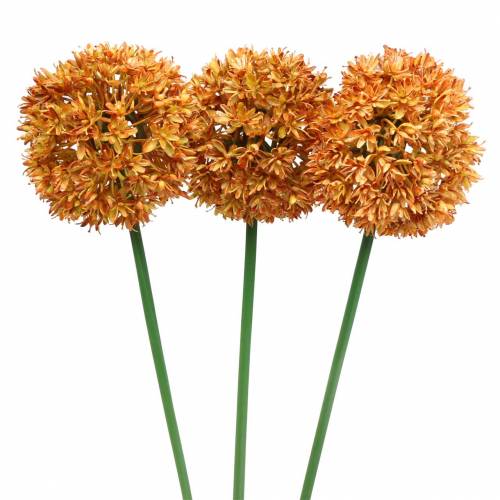 Prydløg Allium kunstig orange 70cm 3stk