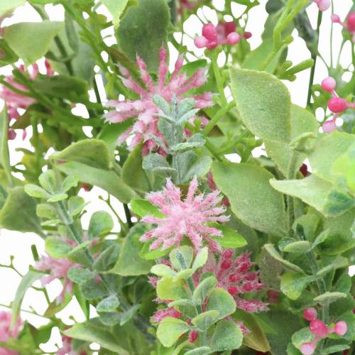 Floristik24 Buket med græs og blomster kunst pink 53cm