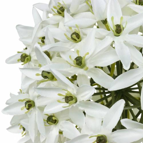 Artikel Dekorativ blomst Allium, kunstig kugleløg, prydløg hvid Ø20cm L72cm