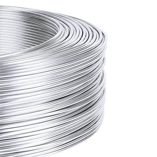 Floristik24 Alu tråd 1mm 500g sølv