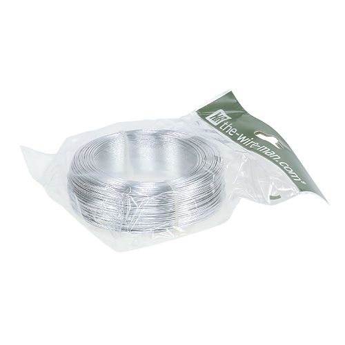 Floristik24 Alu tråd 1mm 500g sølv