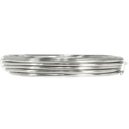 Artikel Aluminiumstråd sølv skinnende håndværkstråd dekorativ wire Ø5mm 1kg