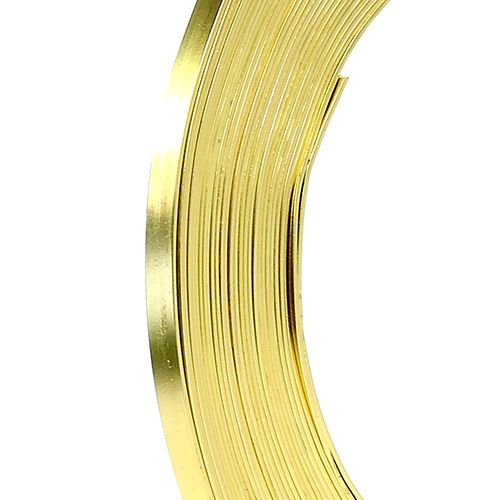 Floristik24 Aluminium fladtråd guld 5mm 10m