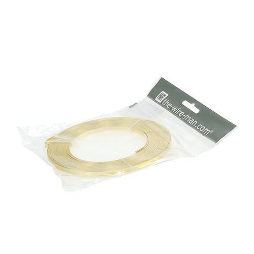 Artikel Aluminium fladtråd guld 5mm 10m