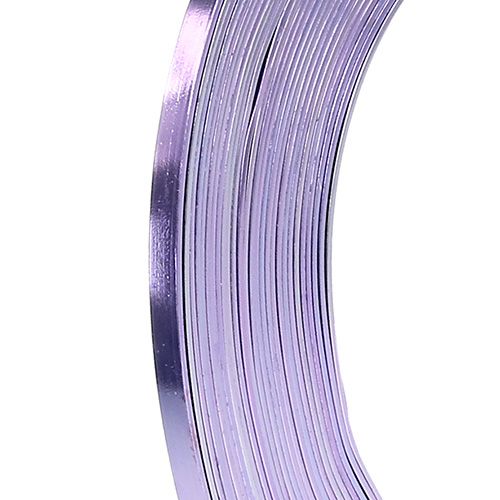 Floristik24 Aluminium fladtråd lavendel 5mm 10m
