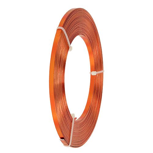 Aluminium fladtråd Orange 5mm 10m
