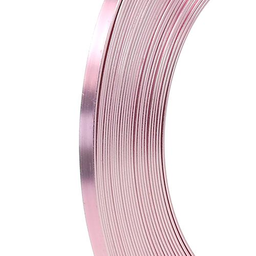 Floristik24 Aluminium fladtråd pink 5mm 10m