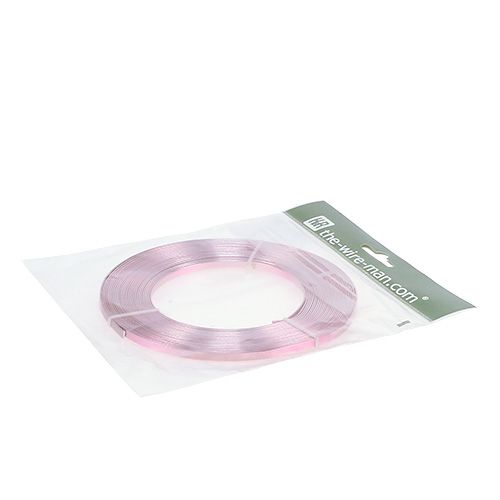 Artikel Aluminium fladtråd pink 5mm 10m