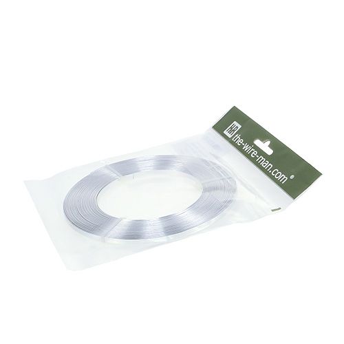 Artikel Aluminium fladtråd Sølv 5mm x1mm 10m