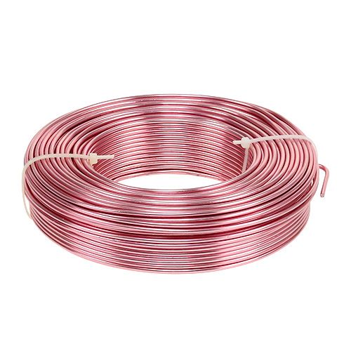 Floristik24 Aluminiumstråd Ø2mm 500g 60m Pink