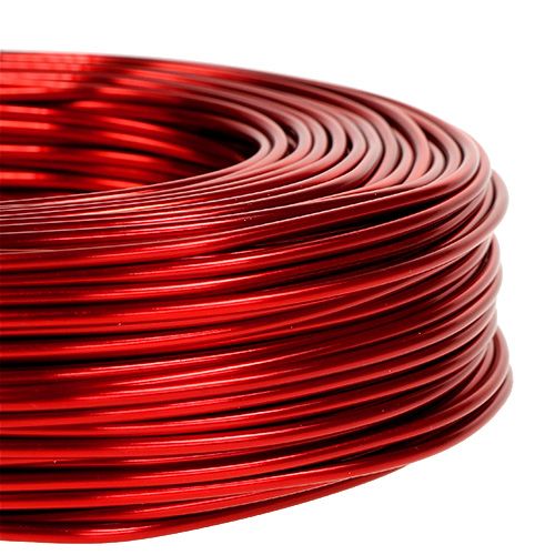 Aluminiumstråd Ø2mm 500g 60m rød