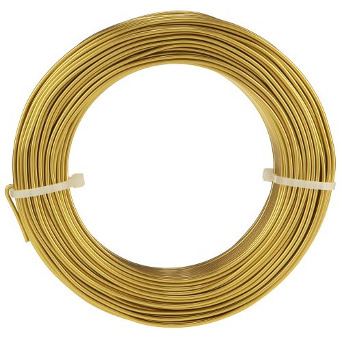 Artikel Aluminiumstråd 2mm hobbytråd dekorativ tråd guld 60m 500g