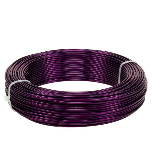 Floristik24 Alu tråd Ø2mm mørk lilla 60m 500g