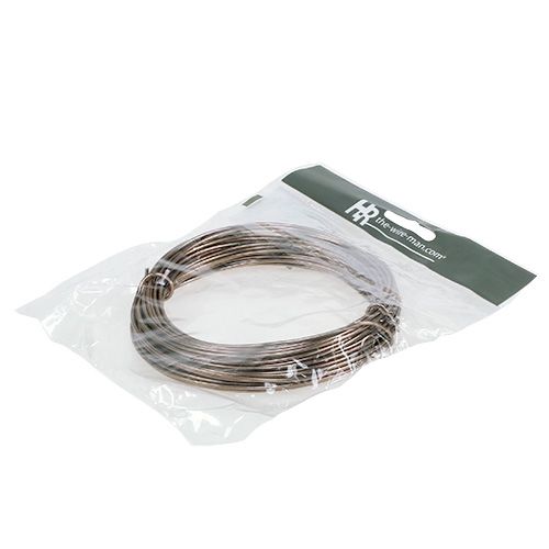 Artikel Aluminiumstråd lysebrun Ø2mm 12m