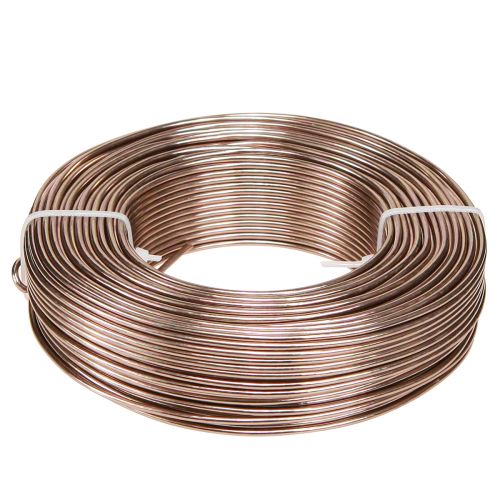 Artikel Aluminiumstråd Ø2mm aluminiumstråd håndværkstråd lysebrun 500g 60m