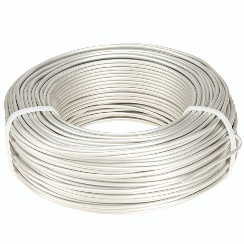 Aluminiumstråd Ø2mm bonsaitråd i cremefarvet 500g 60m