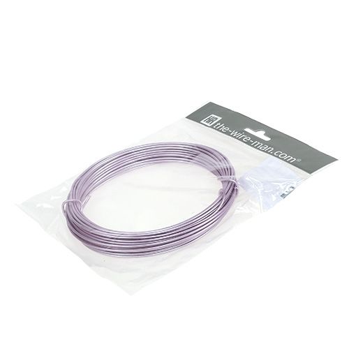 Floristik24 Aluminiumstråd pastel lilla Ø2mm 12m