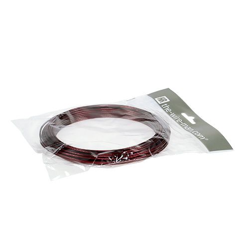 Artikel Aluminiumstråd 2mm 100g Bordeaux