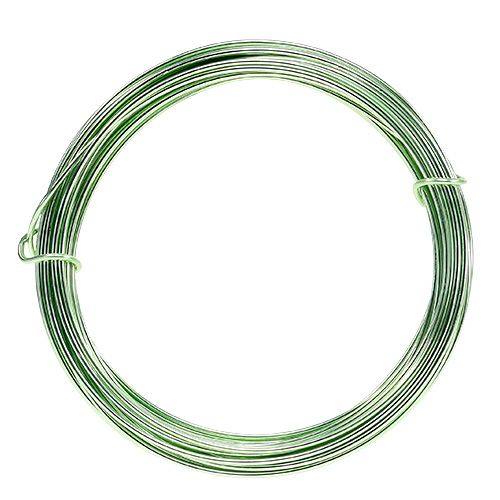 Aluminiumstråd 2mm 100g mintgrøn