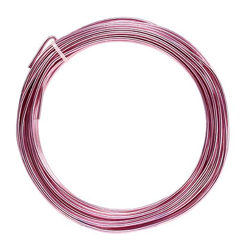 Artikel Alu tråd 2mm 100g pink