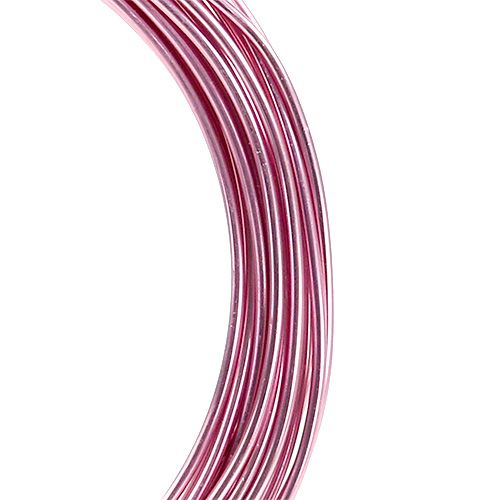 Artikel Alu tråd 2mm 100g pink