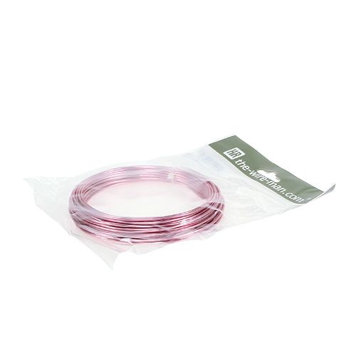 Artikel Alu tråd 2mm 100g pink