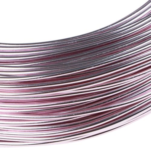 Artikel Aluminiumstråd Ø2mm pink pyntetråd rund 480g