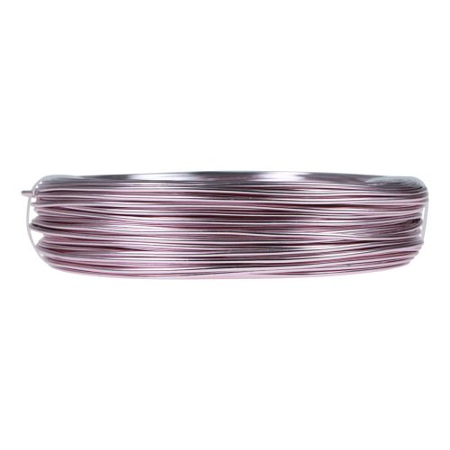 Artikel Aluminiumstråd Ø2mm pink pyntetråd rund 480g