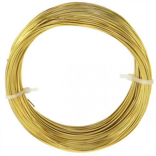 Artikel Aluminiumstråd Ø1mm gulddekorationstråd rund 120g