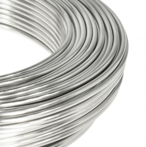 Artikel Aluminiumstråd dekorativ wire håndværkstråd sølv Ø3mm 1kg