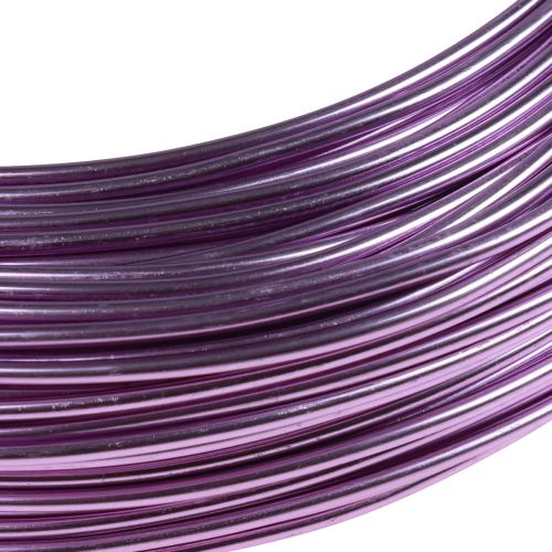 Artikel Aluminiumstråd lilla Ø2mm smykketråd lavendel rund 500g 60m