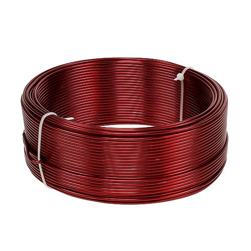 Floristik24 Alu tråd rød Ø2mm 500g (60m)
