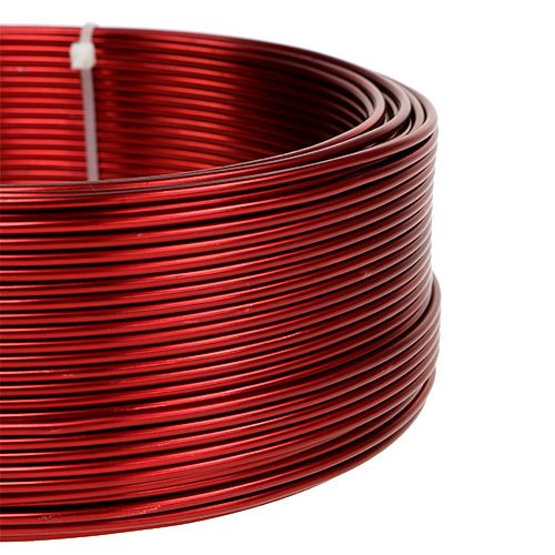 Floristik24 Alu tråd rød Ø2mm 500g (60m)