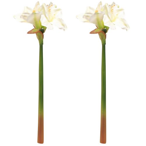 Artikel Amaryllis juleblomster kunstige L55cm hvid 2stk