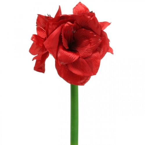 Floristik24 Amaryllisrød kunstsilkeblomst med tre blomster H40cm