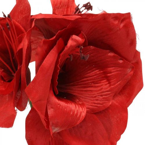 Floristik24 Amaryllisrød kunstsilkeblomst med tre blomster H40cm