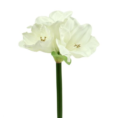 Amaryllis kunstig 60cm hvid