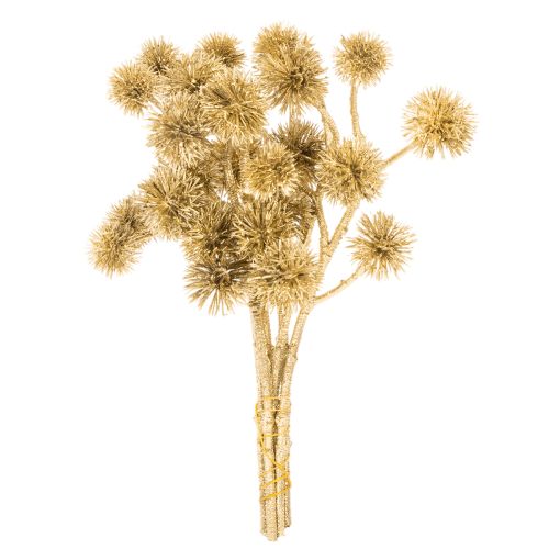Kunstig ravfrugtgren, gulddekoration, 26 cm bundt med 6 | Floristik24.dk