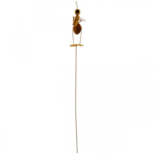 Floristik24 Dekorativ propmyr, sengedekoration, myre med vandkande, blomsterprop patina