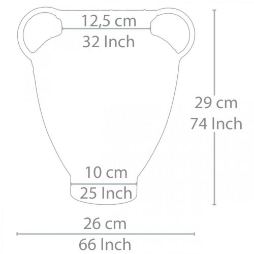 Floristik24 Amphora antik look til plantevase metal havedekoration H29cm