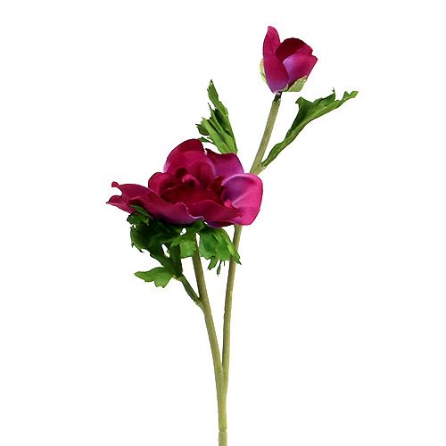 Kunstig anemone Fuchsia 6stk