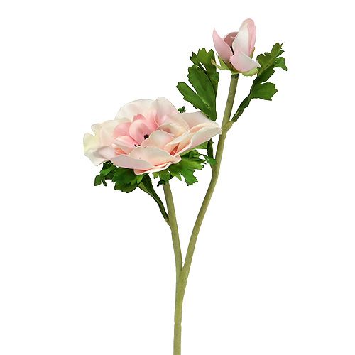 Kunstig anemone lyserød 6stk