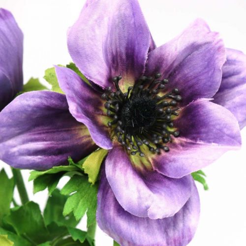 Artikel Kunstig anemone, silkeblomst, kunstig plante med blomster lilla L55cm