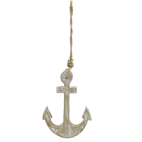Floristik24 Ankersæt af træ 8cm, 12cm, 18,5cm