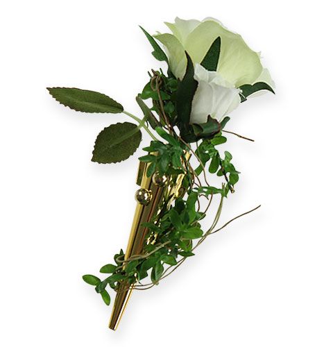 Floristik24 Bryllupsnål med magnet, skinnende guld 7cm