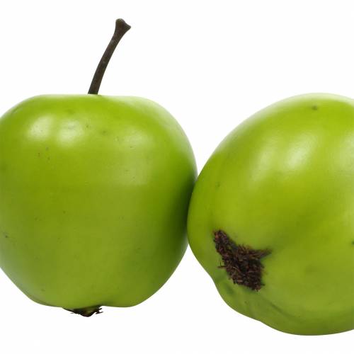 Artikel Dekorativ frugt mini æble kunstgrøn 4,5cm 24 stk