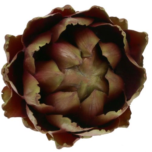 Floristik24 Artiskokgrøn, violet Ø12cm H13cm