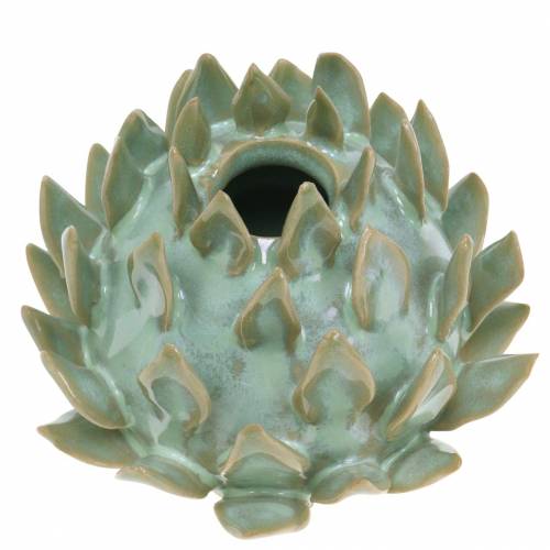 Floristik24 Dekorativ vase kunstchok keramisk grøn Ø9.5cm H9cm