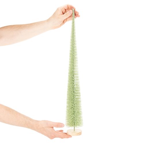 Kunstigt juletræ, dekorativt træ på træbase, 60 cm | Floristik24.dk