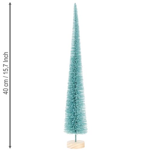 Kunstigt juletræ, slankt, med træfod, 40 cm | Floristik24.dk
